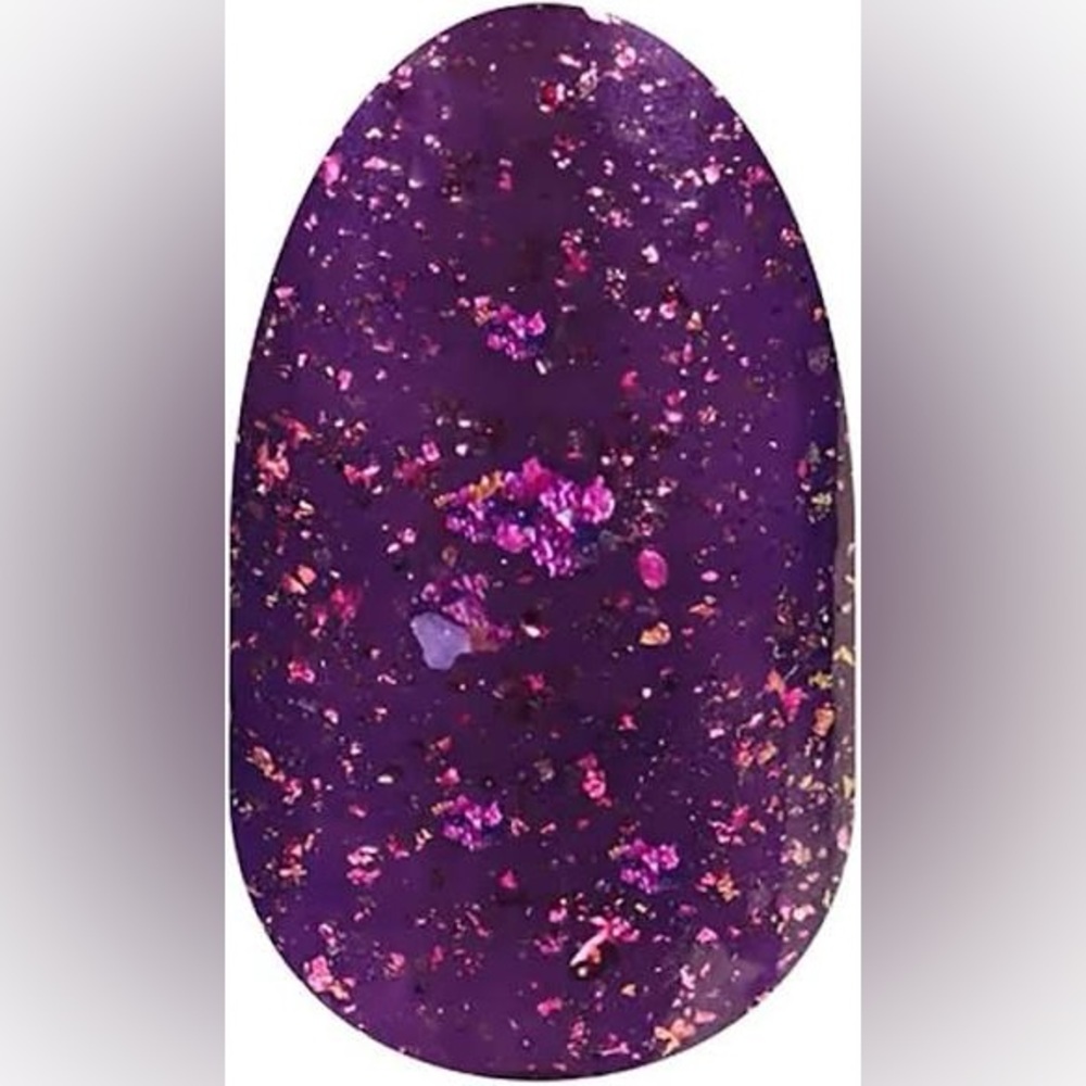 Color Street Glittery Purple Nail Strips -Flake My Day